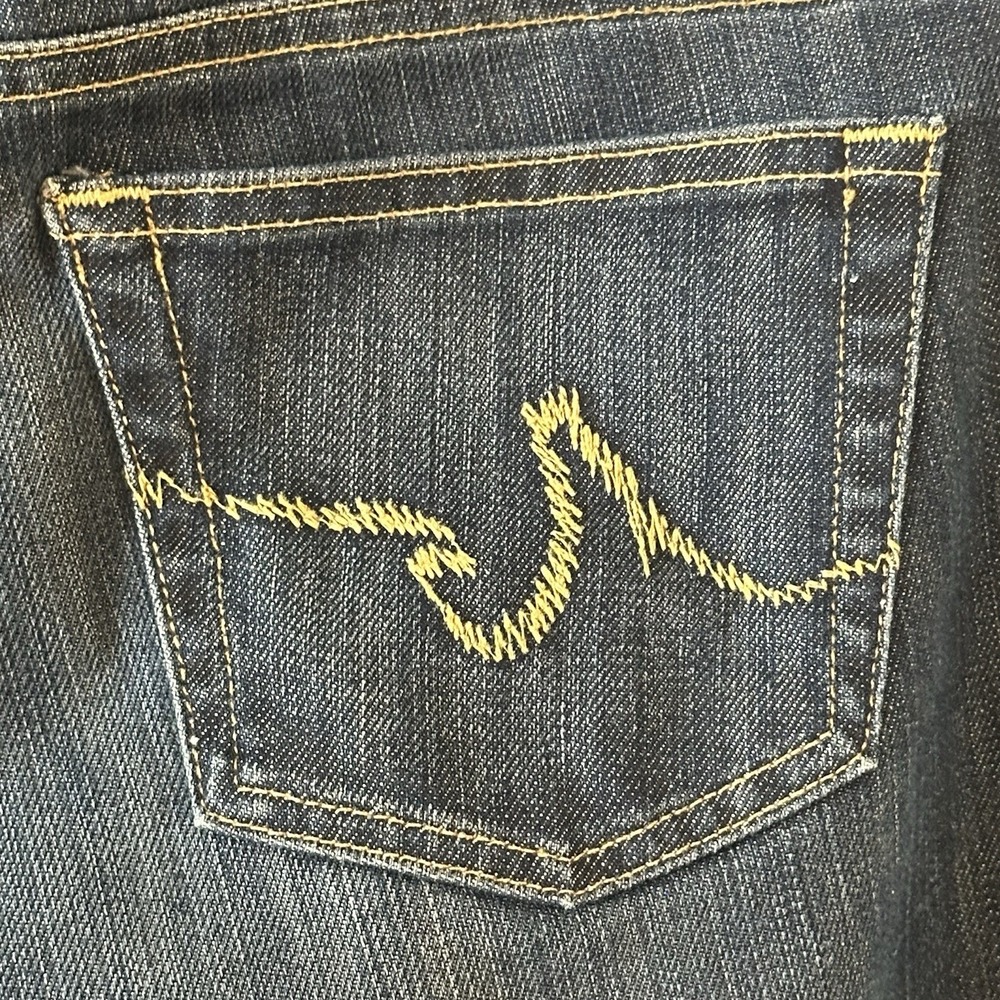 Adriano Goldschmied AG "The Angel" Flared Bootcut Blue Denim Jean Pants USA‎ 32R - Picture 11 of 16